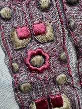 Load image into Gallery viewer, Antique Embroidered Length with  Padded Gold Metal Threads
