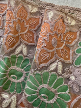 Load image into Gallery viewer, Antique Embroidered Cord on Net Wide Scallops
