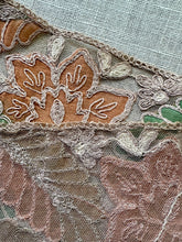 Load image into Gallery viewer, Antique Embroidered Cord on Net Wide Scallops
