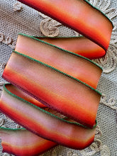 Load image into Gallery viewer, Vintage Iridescent French Ombre Ribbons with Copper Wire