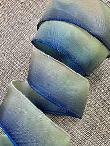 French Ombre Wired Ribbons for Ribbon Work