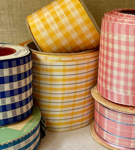 Vintage Prairie Chic Plaid Trim Six Different Styles