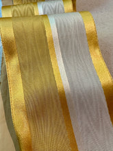 Load image into Gallery viewer, Vintage Moiré Ribbon Gold and Ivory