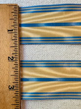 Load image into Gallery viewer, Vintage Moiré Military Ribbon Blue and Gold