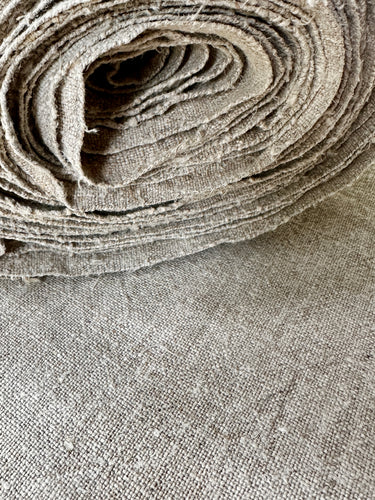 Antique Homespun Heavy Linen Fabric