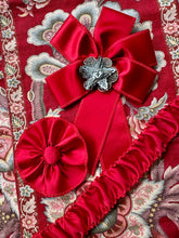 Load image into Gallery viewer, Vintage Lustrous Red Satin Ribbon