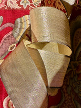 Load image into Gallery viewer, Antique Pale Gold Metal Ribbon