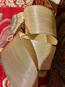 Antique Pale Gold Metal Ribbon