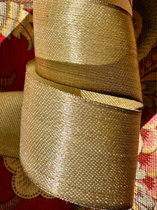 Antique Pale Gold Metal Ribbon