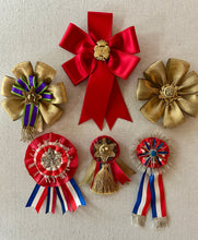Load image into Gallery viewer, French Ribbon Fête  Holiday Rosettes Six Different