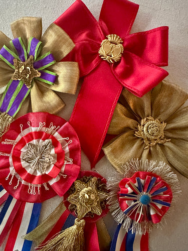 French Ribbon Fête  Holiday Rosettes Six Different
