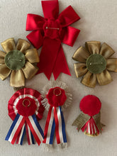 Load image into Gallery viewer, French Ribbon Fête  Holiday Rosettes Six Different