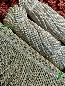 Antique Silver Metal Fringe and Cords
