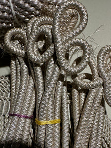 Antique Silver Metal Fringe and Cords