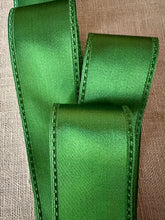 Load image into Gallery viewer, Vintage Lustrous Satin Ribbon Red or Emerald Green