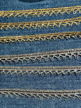 Load image into Gallery viewer, Vintage Petite Gold Metal Lace