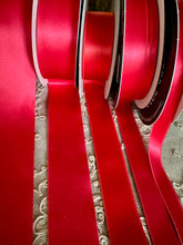 Load image into Gallery viewer, Silk Satin Ribbon Cherry Red