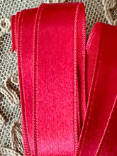 Load image into Gallery viewer, Silk Satin Ribbon Cherry Red