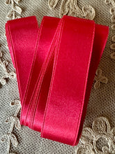 Load image into Gallery viewer, Silk Satin Ribbon Cherry Red