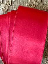 Load image into Gallery viewer, Silk Satin Ribbon Cherry Red
