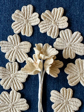 Load image into Gallery viewer, Vintage Finely Woven Cotton Flowers One Dozen