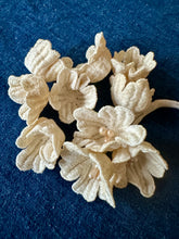 Load image into Gallery viewer, Vintage Finely Woven Cotton Flowers One Dozen