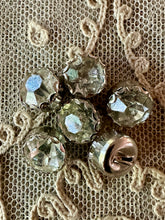 Load image into Gallery viewer, Vintage Glass Rhinestone Buttons by the Half Dozen Three Sizes