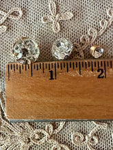 Load image into Gallery viewer, Vintage Glass Rhinestone Buttons by the Half Dozen Three Sizes