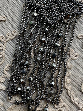 Load image into Gallery viewer, Circa 1920's Hand Beaded Silver Glass Appliques