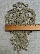 Load image into Gallery viewer, Antique Hand Sewn Silver Metal Applique
