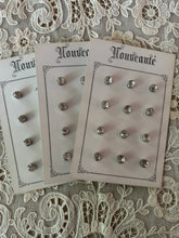 Load image into Gallery viewer, Vintage Faceted Glass Rhinestone Buttons Large