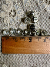 Load image into Gallery viewer, Vintage Faceted Glass Rhinestone Buttons Large