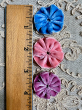 Load image into Gallery viewer, Vintage Velvet Flowers for Ribbon Work