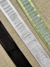 Load image into Gallery viewer, Ruched French Vintage Ribbon Trim with Drawstrings
