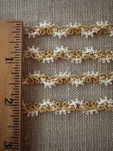 Load image into Gallery viewer, Rococo Style Trim Gold and White