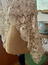Load image into Gallery viewer, Antique Irish Crochet Shawl