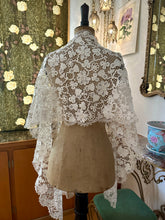 Load image into Gallery viewer, Antique Irish Crochet Shawl