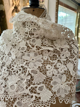 Load image into Gallery viewer, Antique Irish Crochet Shawl