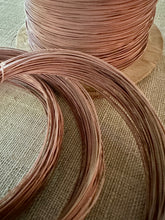 Load image into Gallery viewer, Antique Silk Wrapped Copper Wire Cocoa Brown
