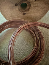 Load image into Gallery viewer, Antique Silk Wrapped Copper Wire Cocoa Brown