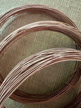 Load image into Gallery viewer, Antique Silk Wrapped Copper Wire Cocoa Brown