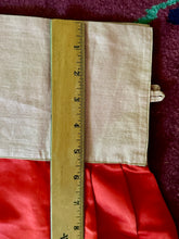 Load image into Gallery viewer, Antique Silk Satin Cherry Red Silk Embroidered Skirt