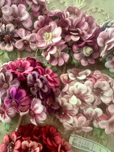 Load image into Gallery viewer, Antique Velvety Millinery Flower Bouquet