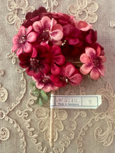 Load image into Gallery viewer, Antique Velvety Millinery Flower Bouquet
