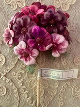 Load image into Gallery viewer, Antique Velvety Millinery Flower Bouquet