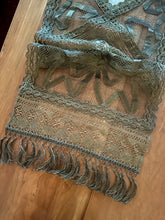 Load image into Gallery viewer, Antique French Metal Lace and Micro Petti Point Runner