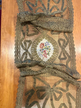 Load image into Gallery viewer, Antique French Metal Lace and Micro Petti Point Runner