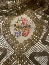 Load image into Gallery viewer, Antique French Metal Lace and Micro Petti Point Runner