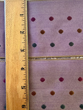 Load image into Gallery viewer, Vintage Dusty Lavender Woven Dots Ribbon