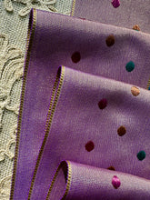 Load image into Gallery viewer, Vintage Dusty Lavender Woven Dots Ribbon